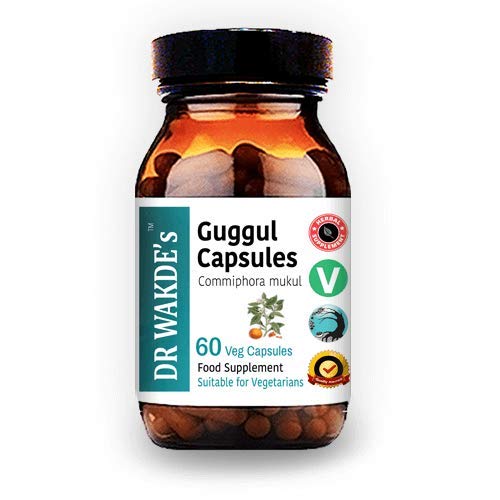 DR WAKDE'S Guggul Capsules (Mukul Myrrh, Commiphora Mukul, 60 Veg Caps, Plant-Based Supplement, Ayurvedic Herb, All Natural, Vegan) DR WAKDE's Au supplements