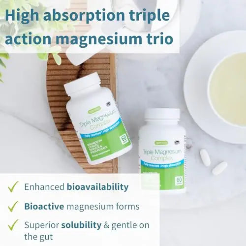 Advanced Triple Magnesium Complex, 2000mg Glycinate, Citrate & Taurate, Clean Label Igennus Healthcare Nutrition Au supplements