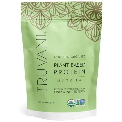 Truvani Organic Vegan Protein Powder Matcha - 20g of Plant Based, Organic Protein Truvani Au supplements