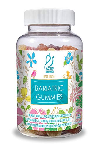 ACTIF Organic Bariatric Gummies with 25+ Organic Vitamins and Minerals for Bariatric Surgery Gastric Bypass Surgery, Advanced Formula - 90 Count ACTIF Au supplements