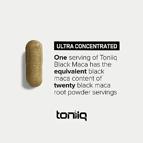 40,000mg Pure Black Maca Root Extract - Ultra Concentrated 20:1 Single Origin Wildcrafted Toniiq Au supplements