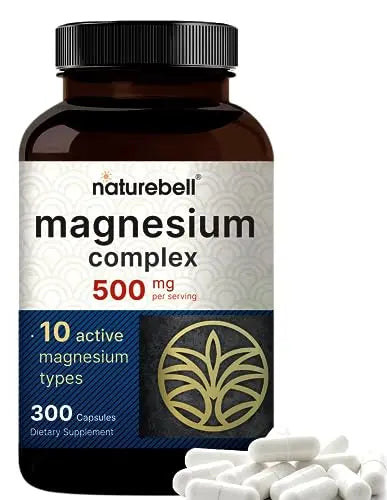 NatureBell Magnesium Complex Supplement 500mg, 300 Capsules | 10 Active Forms NatureBell Au supplements