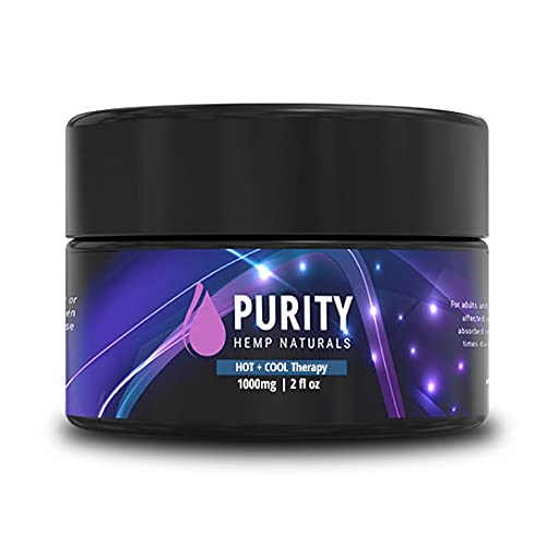Purity Hemp Naturals HOT & COOL Hemp Cream — 1,000mg Hemp Oil Extract, Dual Warming & Cooling Sensation, Fast Absorbing Non-Greasy Formula, Made in USA — 2 Fl Oz Purity Hemp Naturals Au supplements