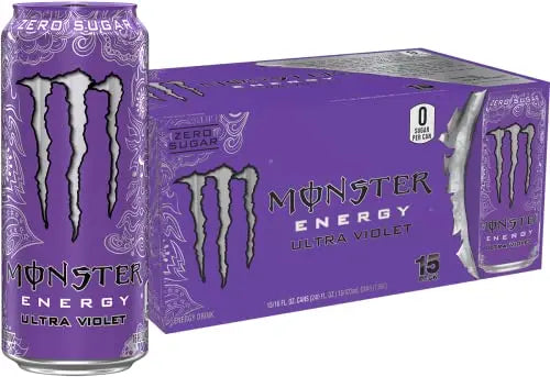 Monster Energy Ultra Violet, Sugar Free Energy Drink, 16 Ounce (Pack of 15) Monster Energy Au supplements