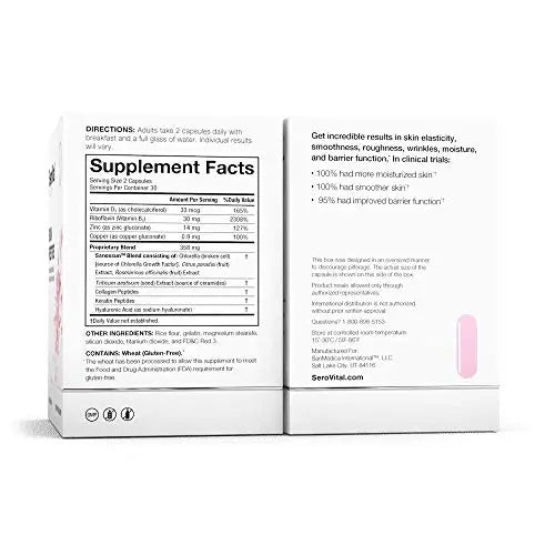 SeroVital Skin Restore, Healthy Skin Supplement with Ceramides and Hyaluronic Acid Serovital Au supplements