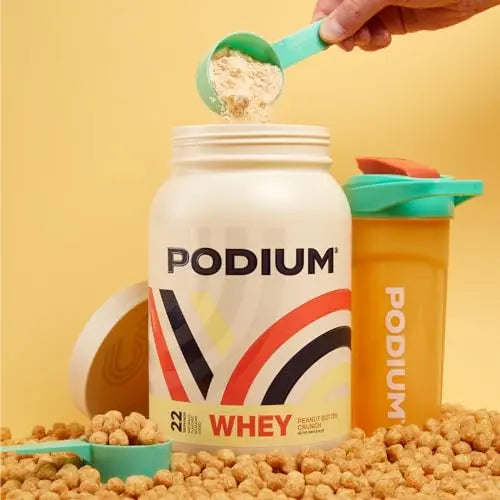 Podium Nutrition, Whey Protein Powder, Peanut Butter Crunch, 22 Servings, 27g of Whey Podium Nutrition Au supplements