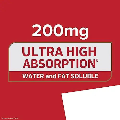 Qunol CoQ10 200mg Softgels, Ultra CoQ10 - Ultra High Absorption Coenzyme Q10 Supplem Qunol Au supplements