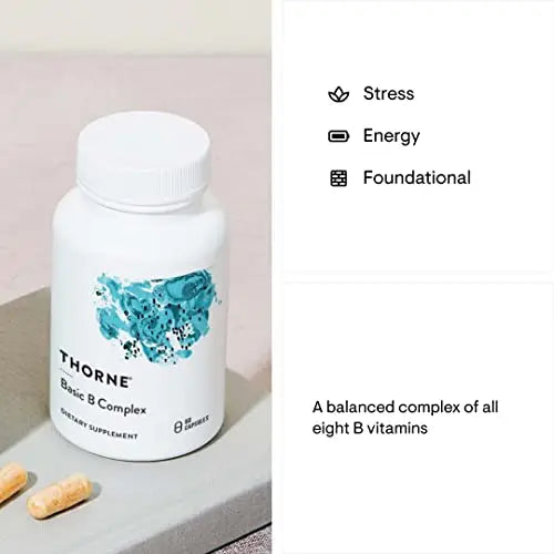 THORNE Basic B-Complex - Tissue-Ready Vitamin B Complex Supplement with Choline THORNE Au supplements