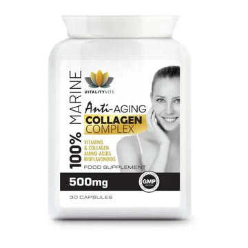 Marine Collagen Complex - High Strength 30 Capsules for Joint Support Hair VITALITYVITS Au supplements