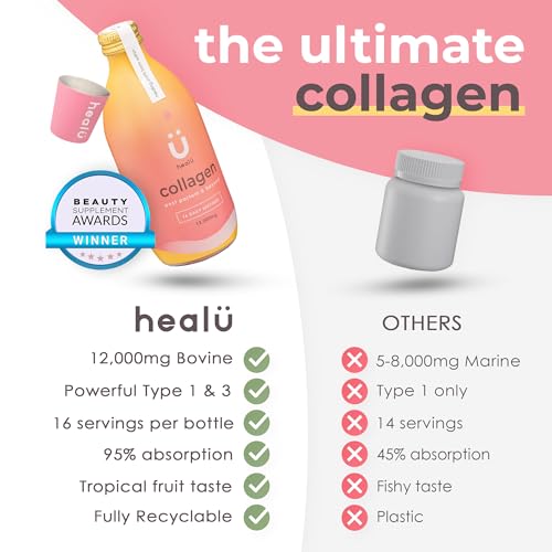 Collagen Supplements for Women, Highest-Dose 12000mg Liquid Collagen Peptides, Bovine Collagen Healu Au supplements