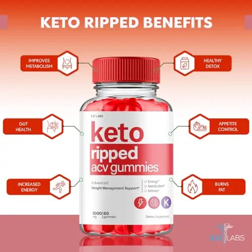 (2 Pack) Keto Ripped ACV Gummies Advanced Weight Loss, Keto Ripped Keto + ACV Gumm S.O Labs Au supplements