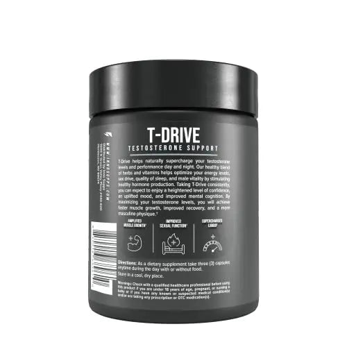 InnoSupps : T-Drive | Testosterone Booster | Amplify Muscle Growth | KSM-66 Ashwagand InnoSupps Au supplements