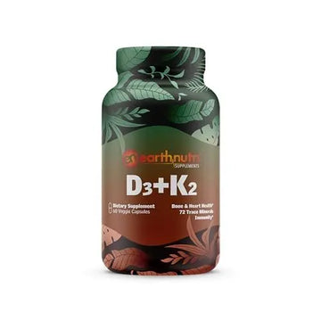 EarthNutri D3 + K2 Bone & Heart Health - 72 Trace Minerals, Vitamin D3 Vitashine, MENA EarthNutri Au supplements