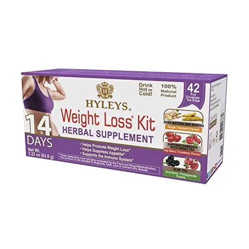 Hyleys 14 Day Weight Loss Tea - 42 Tea Bags (1 Pack), Detox Tea for Cleanse HYLEYS Au supplements