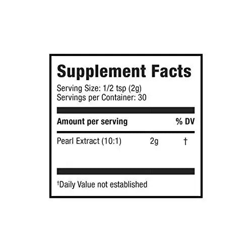 Moon Juice Pearl Powder Supplement - Collagen Support for Hair, Skin & Nails - Anti-Aging Antioxidant Mineral with Calcium - Sustainably Sourced, Non-GMO - 2.1 oz, 30 Servings Moon Juice Au supplements