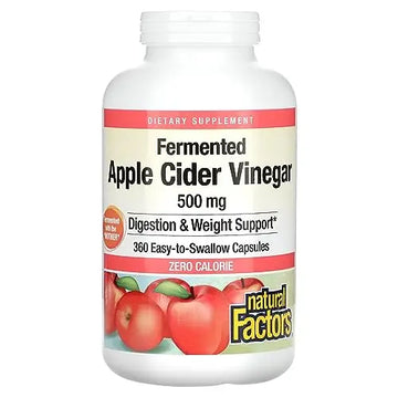 Natural Factors, Apple Cider Vinegar Capsule, Supports Digestion and Weight Management Natural Factors Au supplements