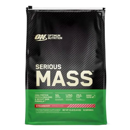 Optimum Nutrition Serious Mass Weight Gainer Protein Powder, Vitamin C, Zinc and Vitamin Optimum Nutrition Au supplements