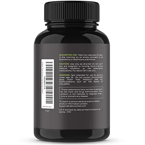 Green Tea Weight Loss Pills with Green Coffee Bean Extract | Belly Fat Burner, Metabolism Nobi Nutrition Au supplements