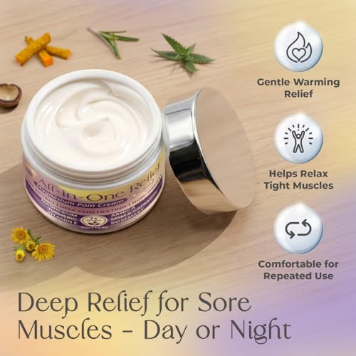 PURPLE CANYON All in One Magnesium Pain Cream – Natural Pain Relief Cream with Arnica, MSM & Capsaicin for Muscle & Joint Support – Fast-Absorbing, Non-Greasy Formula with Aloe Vera & Turmeric PURPLE CANYON Au supplements