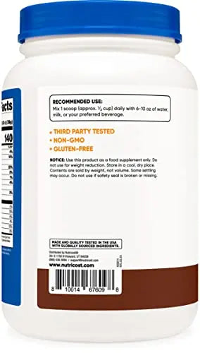 Nutricost Whey Protein Concentrate (Chocolate) 2LBS - Gluten Free & Non-GMO Nutricost Au supplements