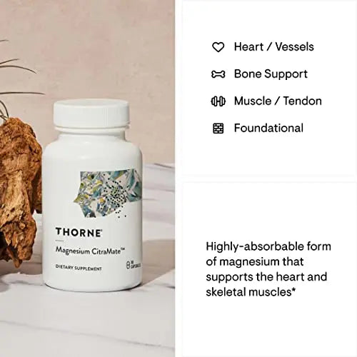 THORNE Magnesium CitraMate - Magnesium Supplement with Citrate-Malate - Support THORNE Au supplements