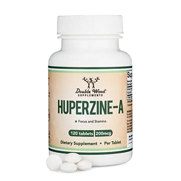 Huperzine A 200mcg (Third Party Tested) Manufactured in The USA, 120 Tablets, Brain Double Wood Supplements Au supplements