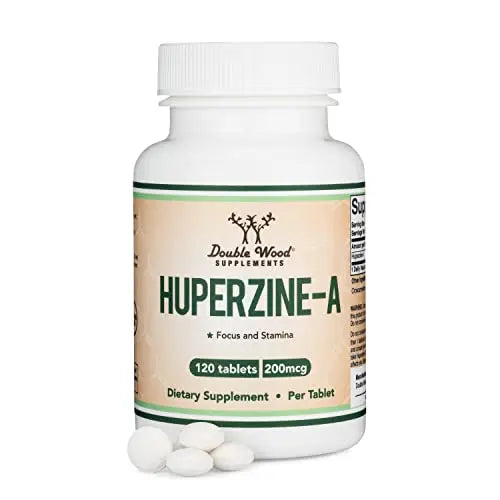 Huperzine A 200mcg (Third Party Tested) Manufactured in The USA, 120 Tablets, Brain Double Wood Supplements Au supplements