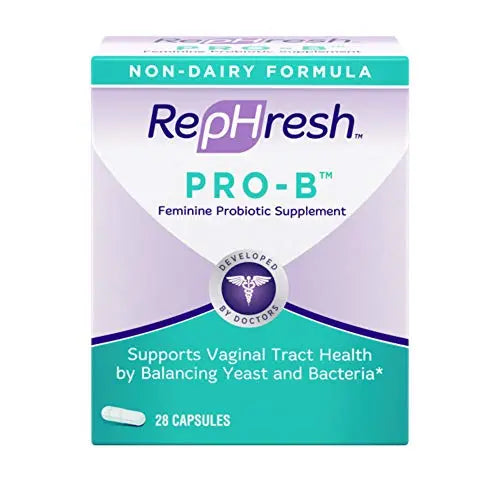 NEW RepHresh Pro-B Feminine Probiotic Supplement Non- Dairy Formula/Vegetarian Capsule, 28ct Rephresh Au supplements