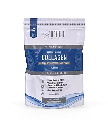 Hydrolysed Collagen Powder (Bovine) - High Protein Grass Fed Unflavoured Peptides The Intelligent Health Au supplements