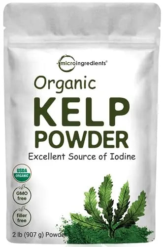 Organic Kelp Powder Supplement, 2lbs | Sustainably US Grown, Raw Ascophyllum Nodosum Micro Ingredients Au supplements