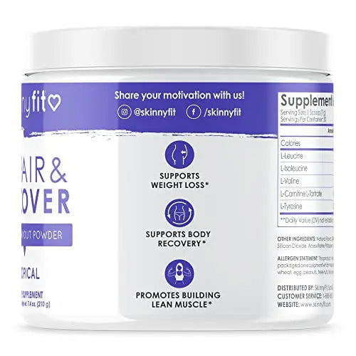 SkinnyFit Repair & Recover 30 Servings: BCAA Powder for Women, Branched Chain Amino SkinnyFit Au supplements