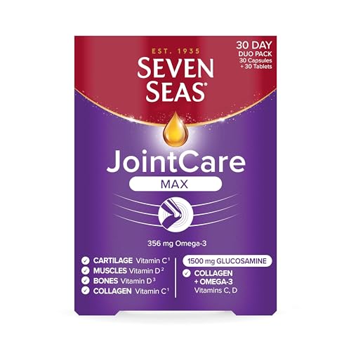 Seven Seas JointCare Max, With High-Strength Glucosamine plus Omega-3, Collagen Seven Seas Au supplements