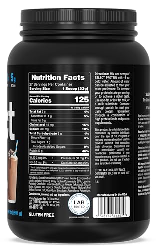 PEScience Select Low Carb Protein Powder, Chocolate Truffle, 27 Serving, Keto Friendly PEScience Au supplements