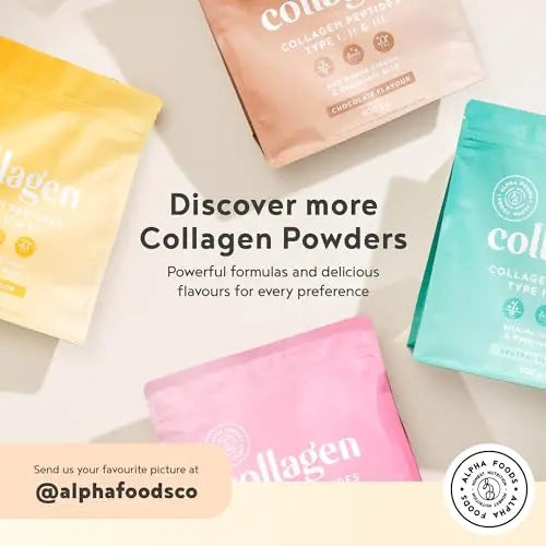 Collagen Powder with Hyaluronic Acid 400g - Collagen Peptides Supplement + Amino Acids Alpha Foods Au supplements