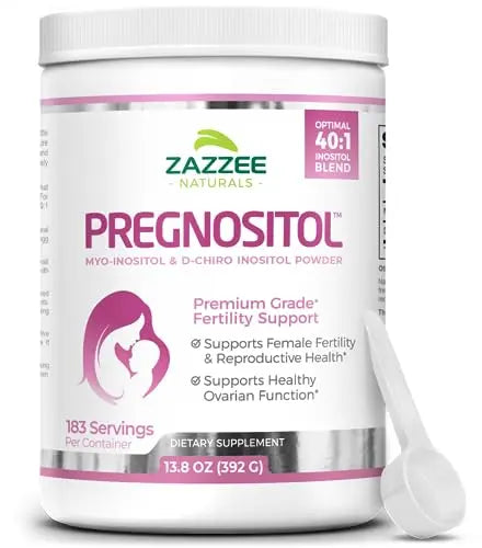Zazzee PREGNOSITOL Powder, 183 Servings, 6 Month Supply, Premium Myo-Inositol Zazzee Au supplements