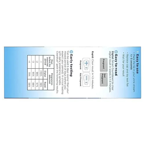 Clearblue Pregnancy Test Combo Pack, 10ct - Digital with Smart Countdown & Rapid Clearblue Au supplements