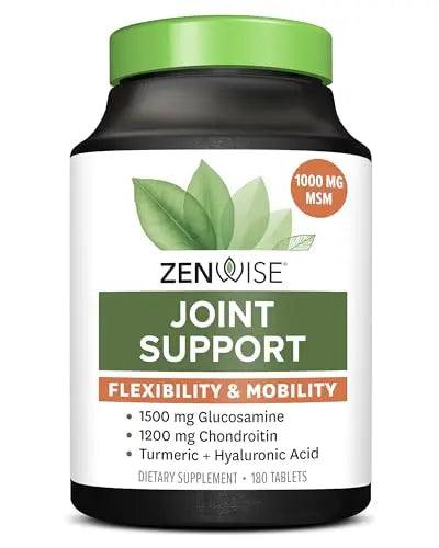 Zenwise Health Glucosamine Chondroitin MSM - Joint Support Supplement with Turmeric Zenwise Health Au supplements