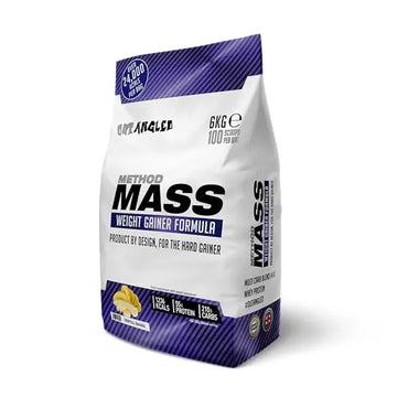 Out Angled Method Mass Gainer Powder, Tropical Banana, 6kg, 100 Scoops OUT ANGLED Au supplements