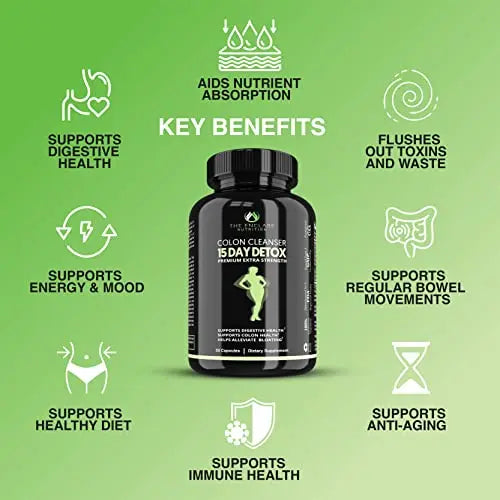 Colon Cleanse Fast-Acting Colon Cleanser Detox; Healthy Bowel Movement THE ENCLARE NUTRITION Au supplements