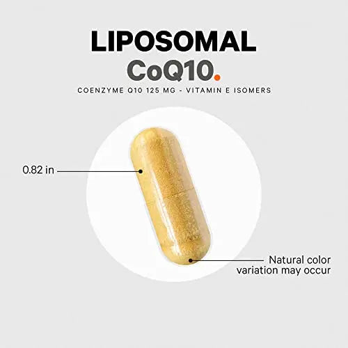 Codeage Liposomal CoQ10 Supplement - Vitamin E Isomers Tocopherols - 125mg Coenzy Codeage Au supplements