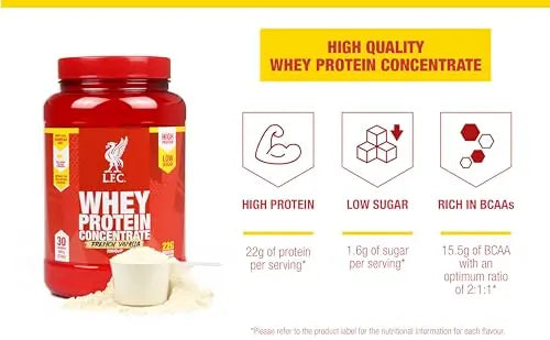 LFC Whey Protein Powder Dutch Chocolate Flavour 908g 15.5g Naturally-Occurring BCAAs Vector Consumer Au supplements