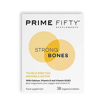 Prime Fifty Strong Bones Supplements – 28 Multivitamin Tablets with Calcium, Magnesium FutureYou Cambridge Au supplements