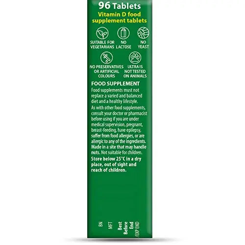 Vitabiotics Ultra Vitamin D Tablets 2000IU Extra Strength - 96 Count ( Pack of 1) Vitabiotics Ultra Au supplements