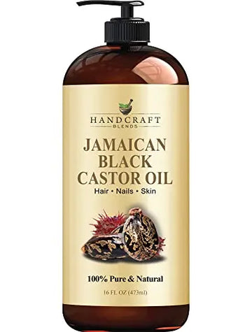 Handcraft Blends Jamaican Black Castor Oil for Hair Growth, Eyelashes and Eyebrows Handcraft Blends Au supplements