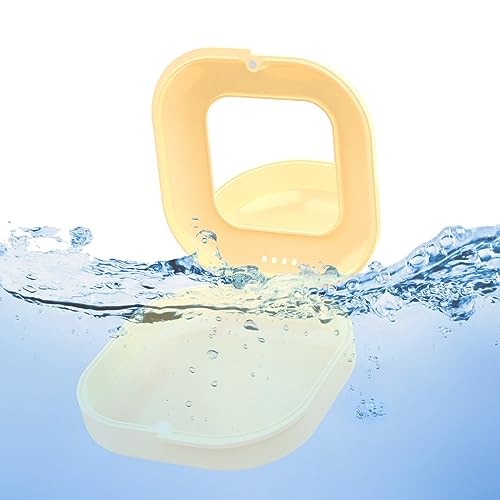 Retainer Case with Mirror and Vent Holes, Cute Retainer Holder Case Compatible with Invisalign Heigoeost Au supplements