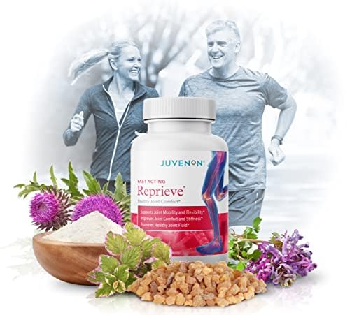 Juvenon Reprieve Capsules (60 Capsules) - Fast-Acting, Joint Comfort Supplement and Effective Joint Support Solution, Research Verified Juvenon Au supplements