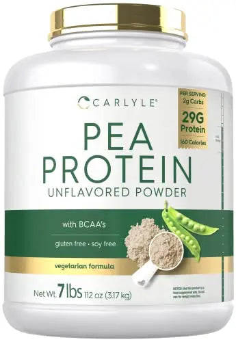 Carlyle Pea Protein Powder with BCAA'S 7lb | Unflavored | 29G Protein | Non-GMO, Gluten Carlyle Au supplements