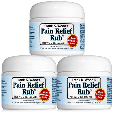 FRANK K. WOOD'S PAIN RELIEF RUB-2 oz (3 Jars) FRANK K. WOOD'S PAIN RELIEF RUB Au supplements