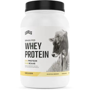 Levels Grass Fed 100% Whey Protein, No Hormones, Vanilla Bean, 2LB Levels Nutrition Au supplements