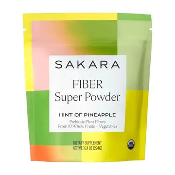 SAKARA Fiber Super Powder - Pineapple Flavor Prebiotic Fiber Powder, High Fiber SAKARA Au supplements